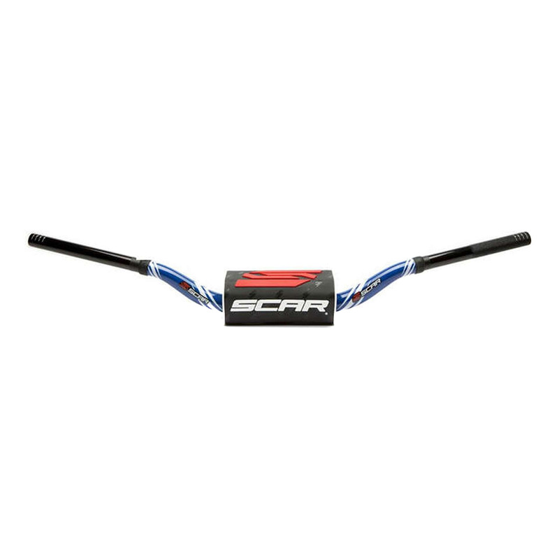 Guidon SCAR MX O2 Graphic Color Mini 65/85 Haut Ã 28,6mm Bleu/Noir