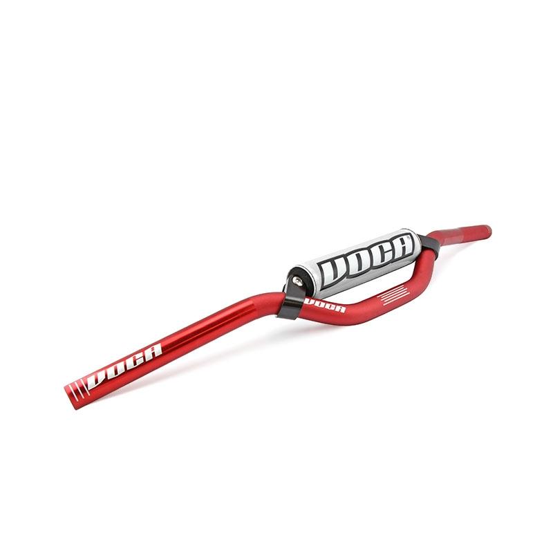 Guidon Voca Racing Scooter rouge mousse argent