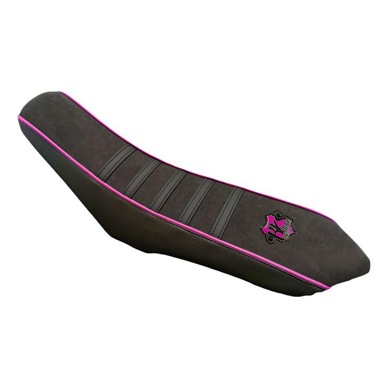 Housse de selle BKS Alcantara noir/rose Husqvarna 2002-13