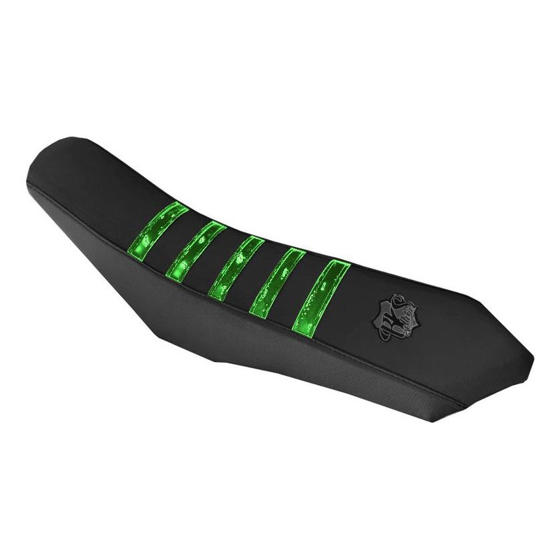 Housse de selle BKS Evo Black Chrome noir/vert Sherco 2006-12