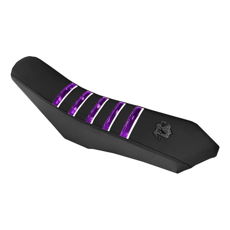 Housse de selle BKS Evo Black V2 Chrome noir/violet Rieju MRT/MRT Pro