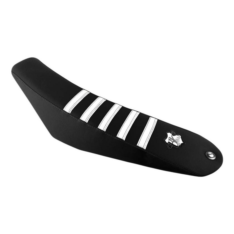 Housse de selle BKS Evo Black V2 noir/blanc Rieju MRT/MRT Pro 09-