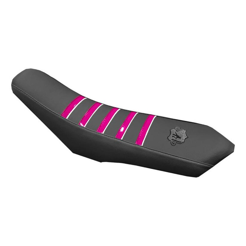 Housse de selle BKS Evo Black V2 noir/rose fluo Husqvarna 2002-13