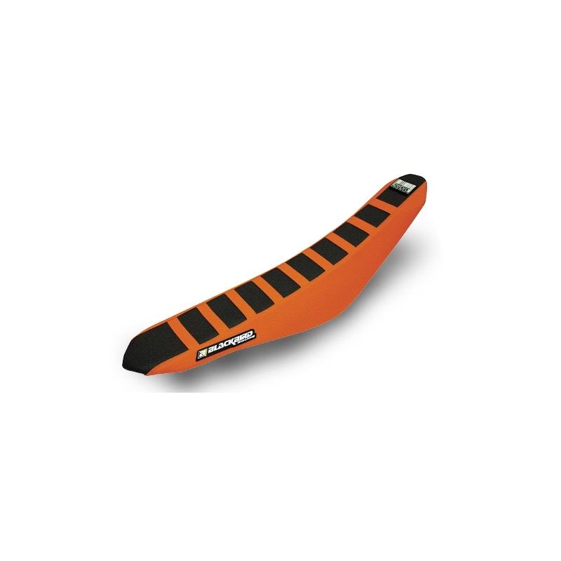 Housse de selle BlackBird - Zebra - KTM SX/SXF 16-18 - Noir/Orange