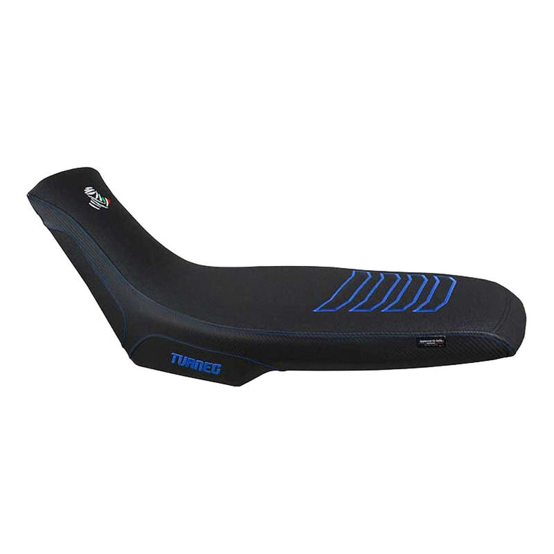 Housse de selle Tappezzeria Boras confort noire/bleue Aprilia Tuareg 6