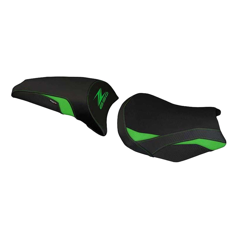 Housse de selle Tappezzeria Cave 1 standard noire/verte Kawasaki Z 650