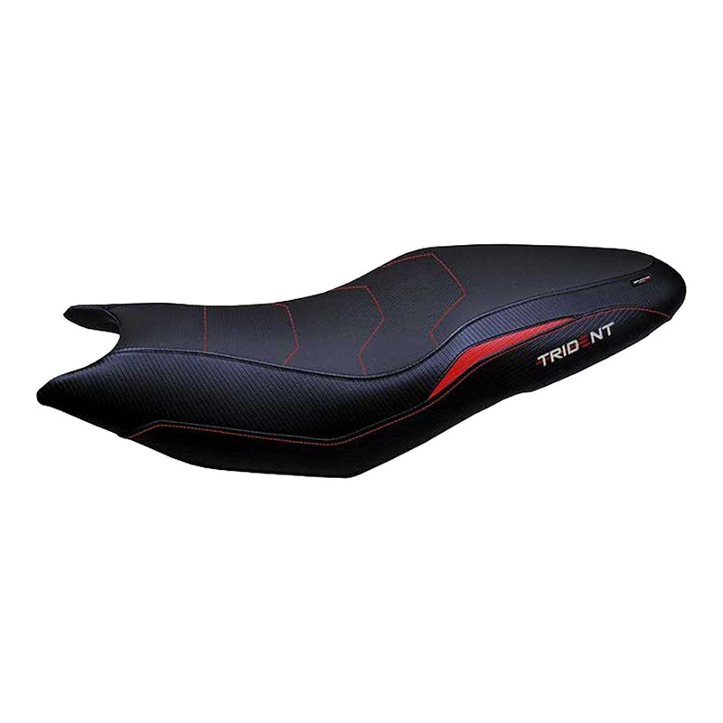 Housse de selle Tappezzeria Espera confort noire/rouge Triumph Trident