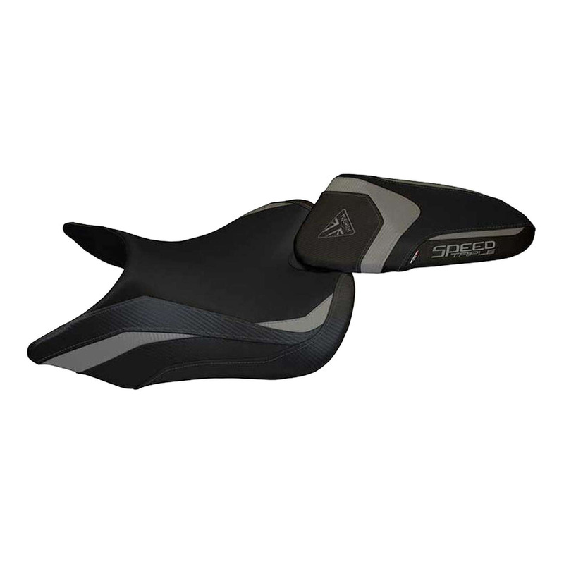 Housse de selle Tappezzeria Lazise 1 standard noire/grise Triumph Spee