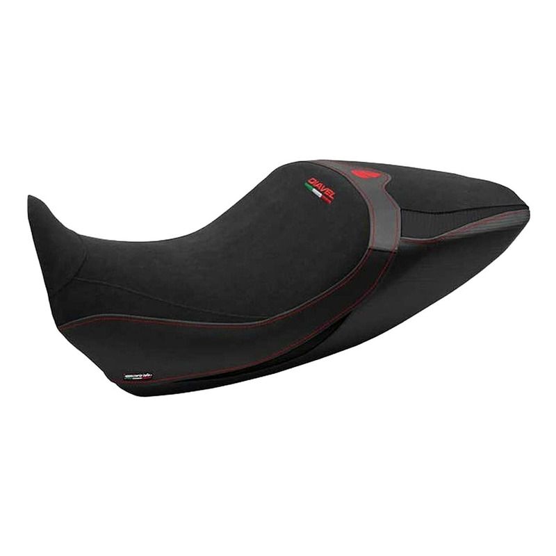 Housse de selle Tappezzeria Saranda 1 Velvet confort noire Ducati Diav