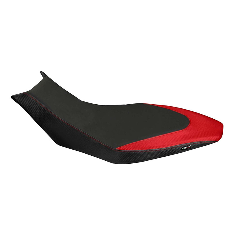 Housse de selle Tappezzeria Trieste confort noire/rouge Aprilia Dorsod