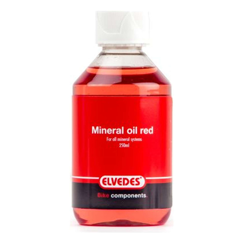 Huile frein hydraulique minérale Elvedes rouge 250 mL
