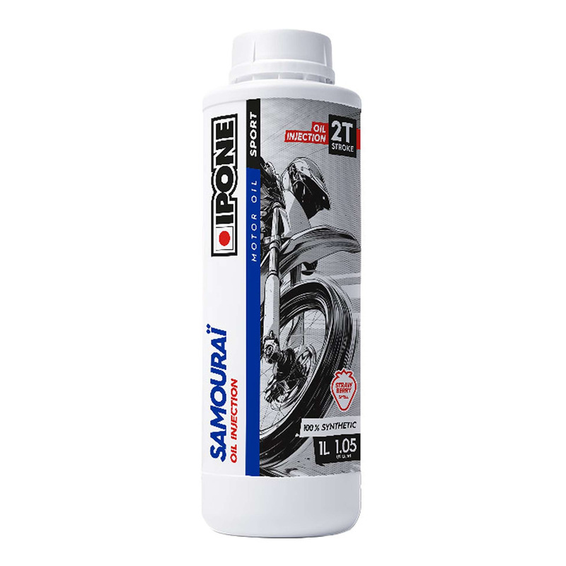 Huile moteur 2T Ipone Samouraï Oil Injection 1L senteur fraise