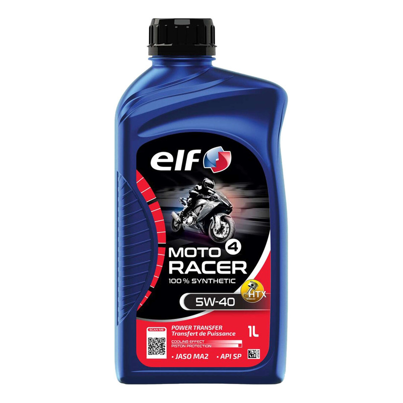 Huile moteur 4 temps Elf Moto 4 racer 5W40 1L