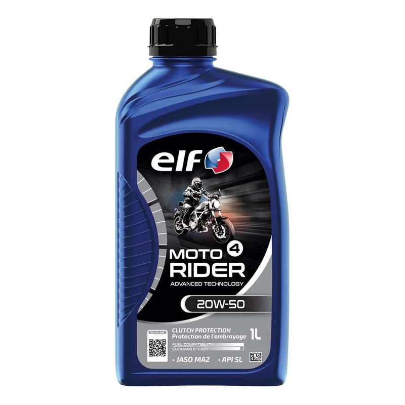 Huile moteur 4 temps Elf Moto 4 Rider 20W50 1L