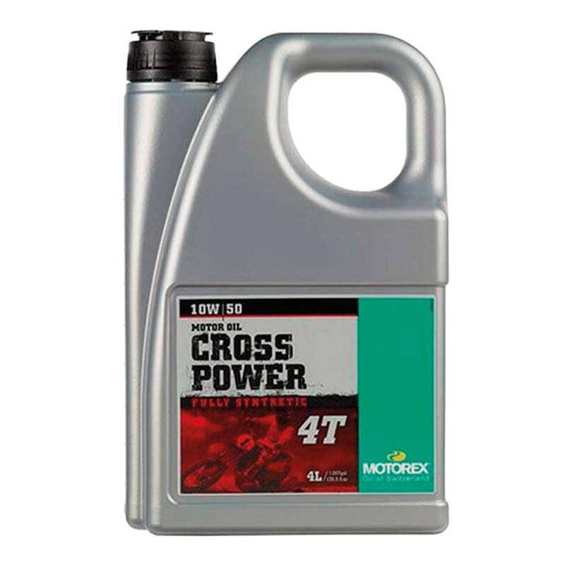 Huile moteur Motorex Cross Power 4T 10W50 100% synthétique 4L