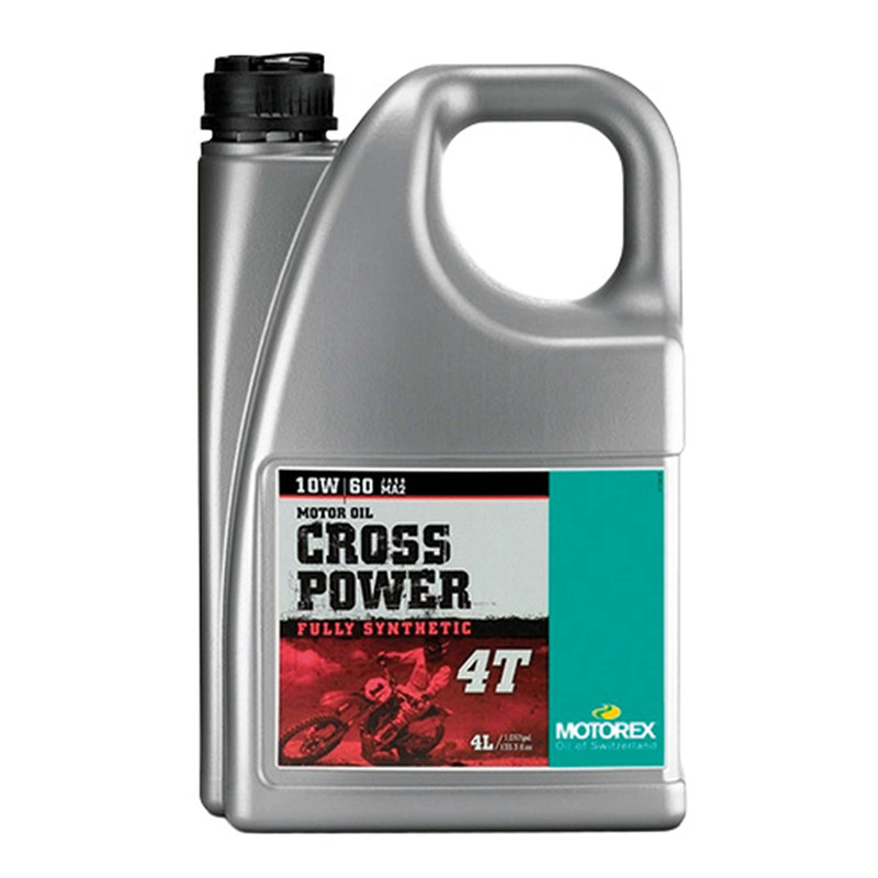 Huile moteur Motorex Cross Power 4T 10W60 100% synthétique 4L