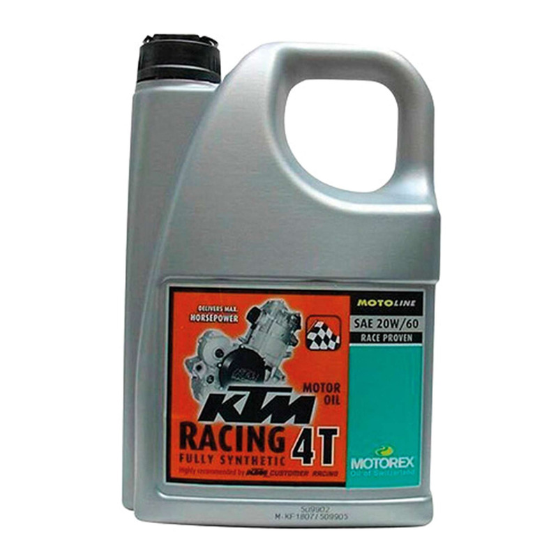 Huile moteur Motorex KTM Racing 4T 20W60 100 % synthétique 4L