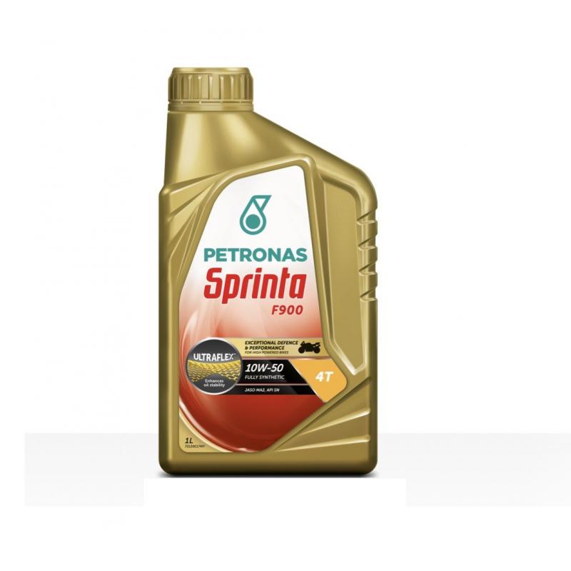 Huile moteur Petronas Sprinta 4T F900 100% synthèse 10W50 1L