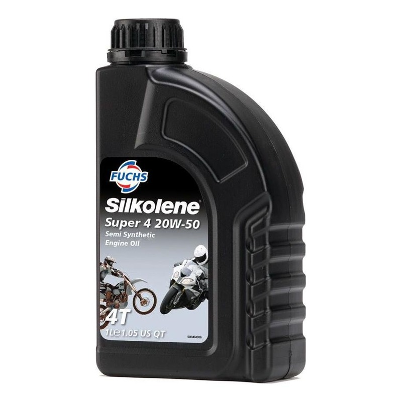 Huile moteur Silkolene Super 4 20W50 4 temps 1L