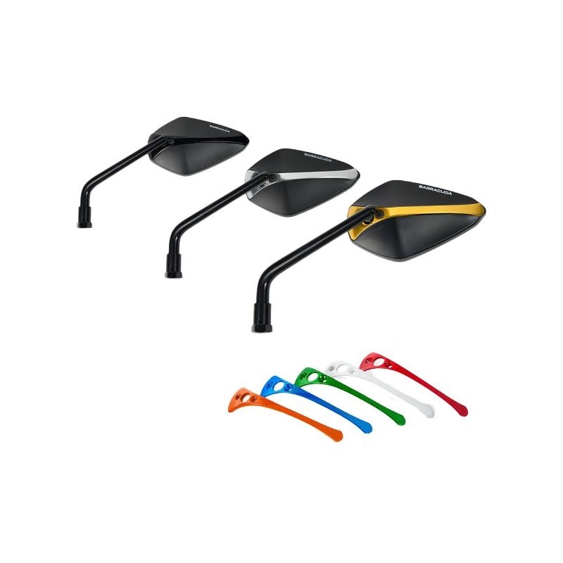 Inserts aluminium ors pour rétroviseurs Barracuda X-Version