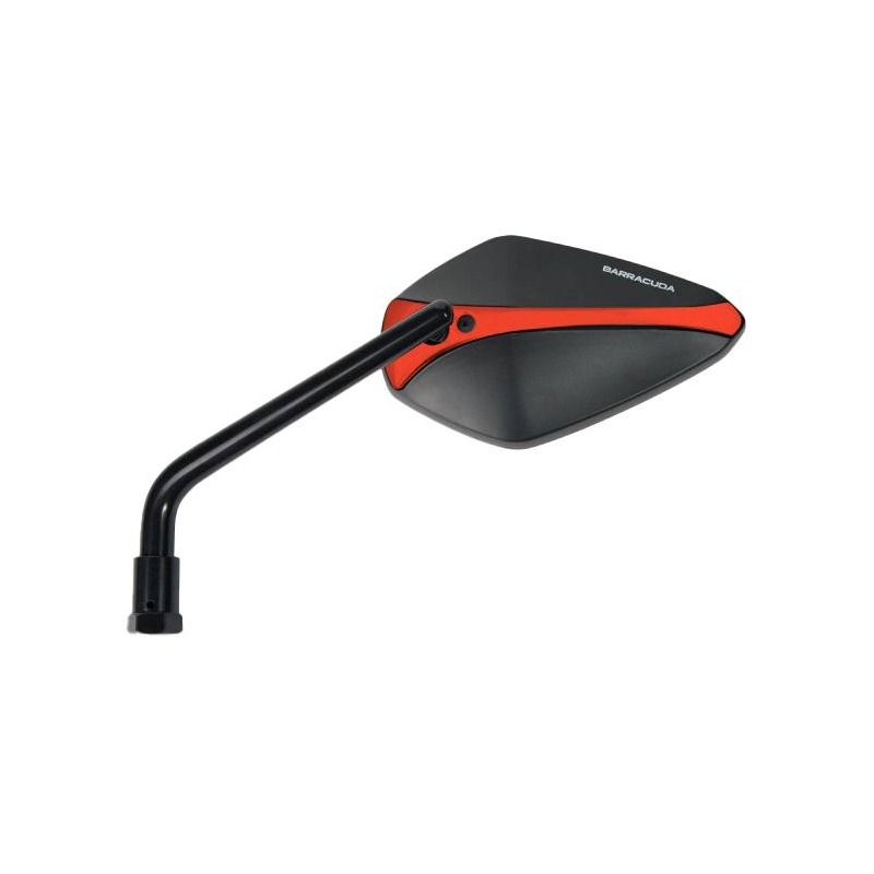 Inserts aluminium rouges pour rétroviseurs Barracuda X-Version