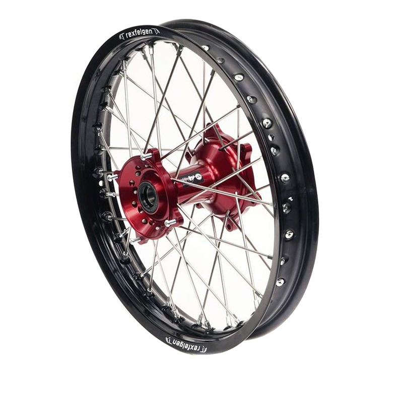 Jante Arrière Complète Rouge RFX Race MX 19x1,85 pour Fantic 125 XX 21-23