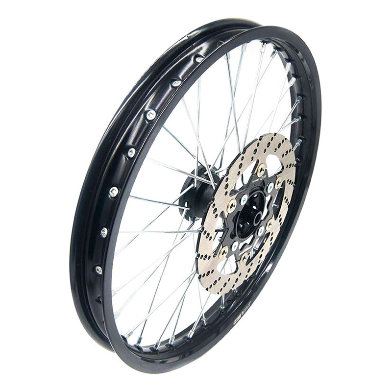 Jante Avant Complète YCF Aluminium Noir 1,60 x 19 Pouces pour Bigy XL