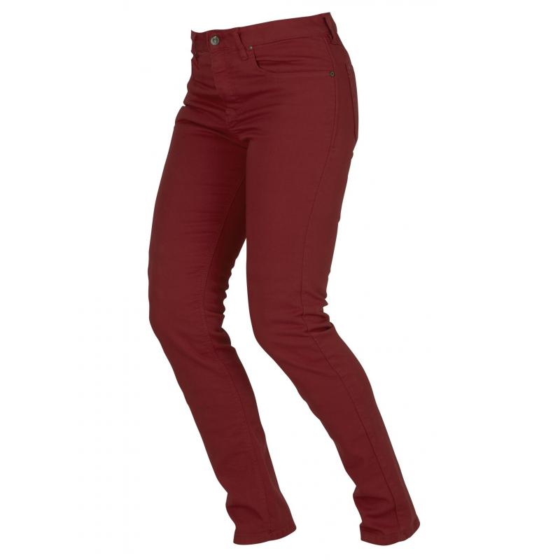 Jean moto femme Furygan Paola rouge brique- 36