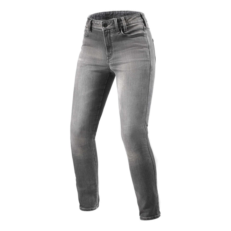 Jean moto femme Rev’It Shelby 3 Ladies medium grey used – L30