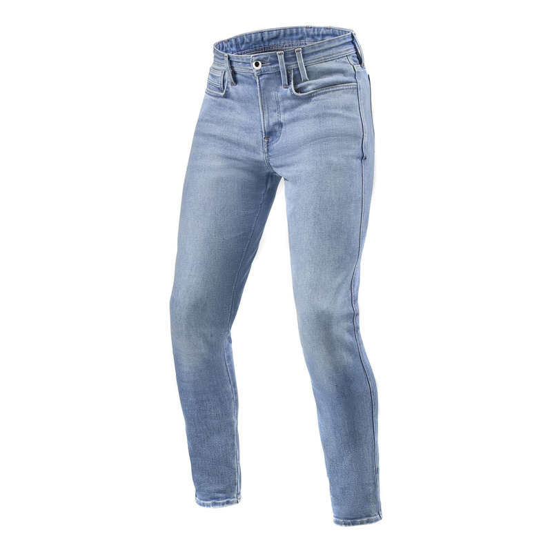 Jean moto Rev’It Piston 3 SK light blue vintage – L32