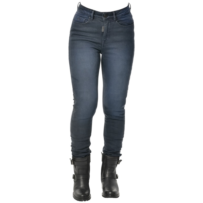 Jeans moto femme Overlap Jessy bleu- 26