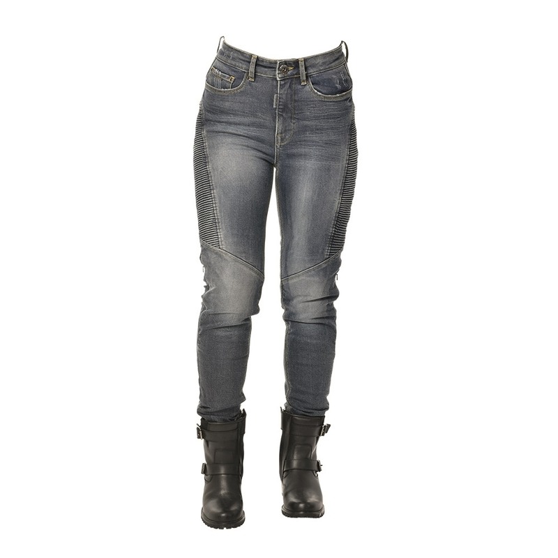 Jeans moto femme Overlap Lexy bleu- 26