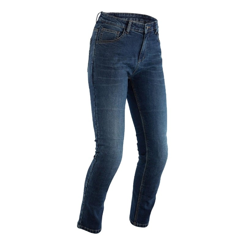 Jeans moto femme RST Tapered-Fit bleu- XS