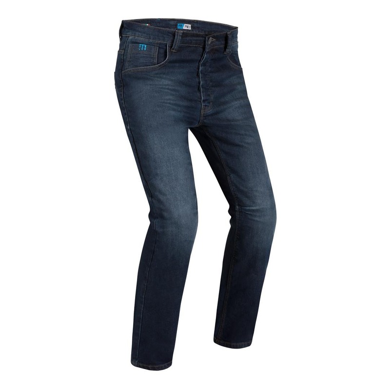 Jeans moto PMJ Jefferson bleu- US-30