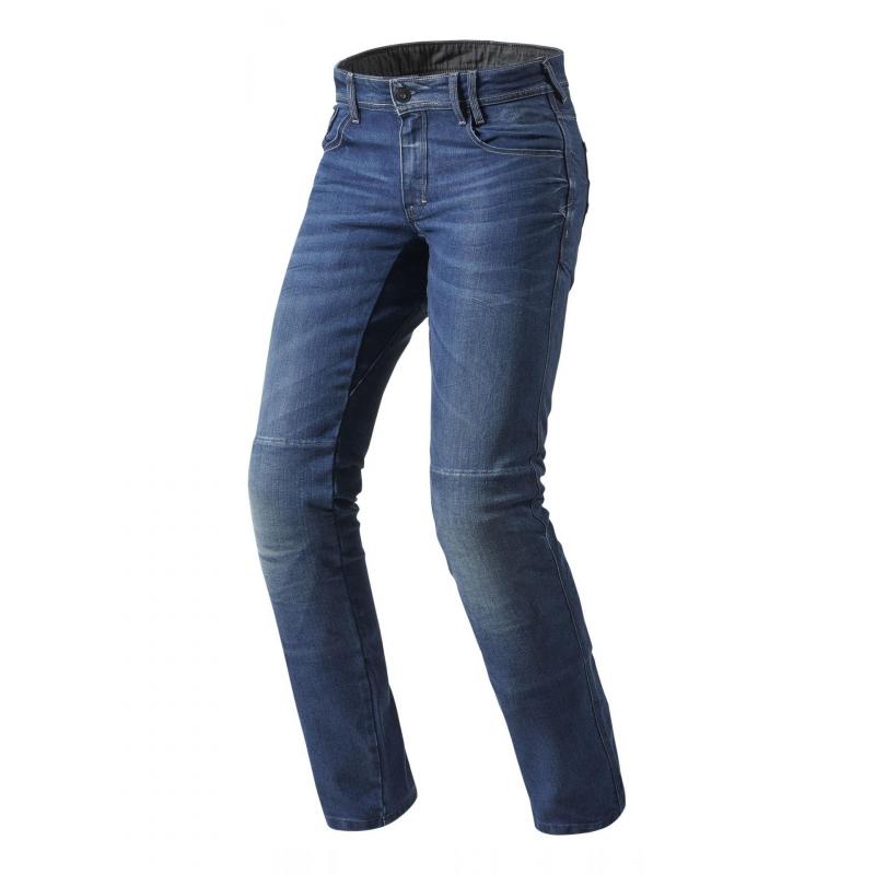 Jeans moto Rev'it Austin longueur 34 (standard) bleu moyen