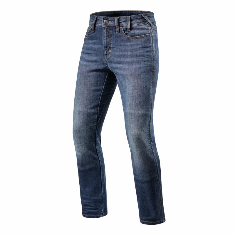 Jeans moto Rev'it Brentwood longueur 36 (long) bleu clair délavé- 32