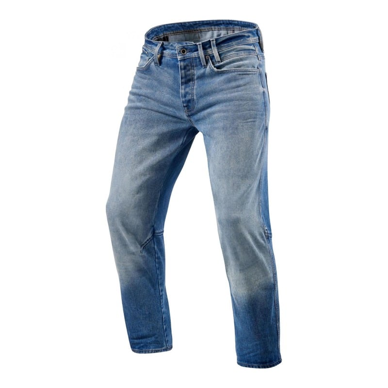 Jeans moto Rev’it Salt TF longueur 34 (standard) bleu moyen délavé