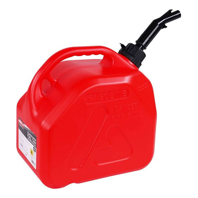 Jerrican d'essence Brazolin rouge 10L avec bec verseur à pression