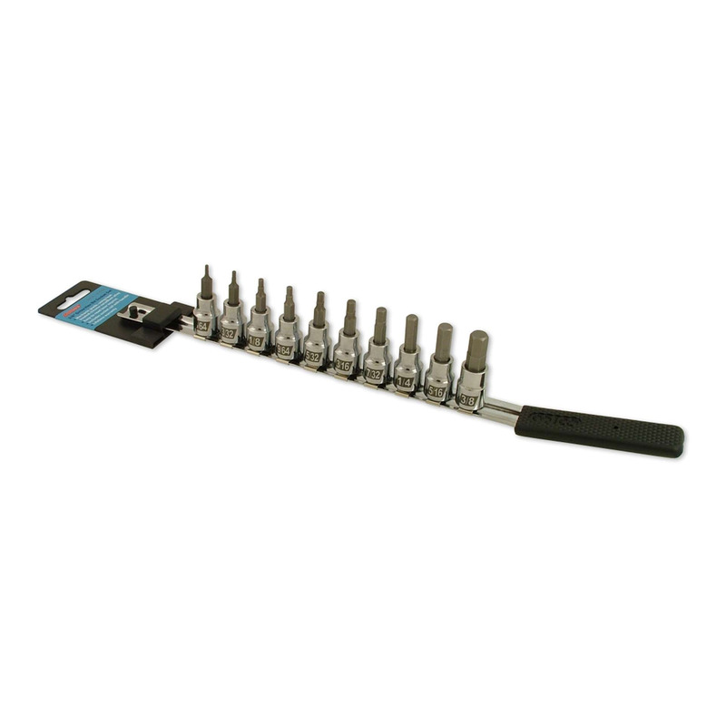 Jeu de 10 embouts de douille BTR 3/8â   en pouces