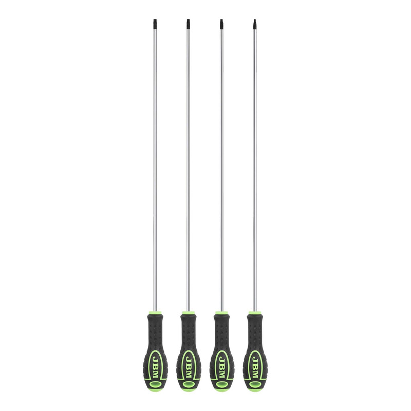 Jeu de 4 tournevis JBM torx extra longs