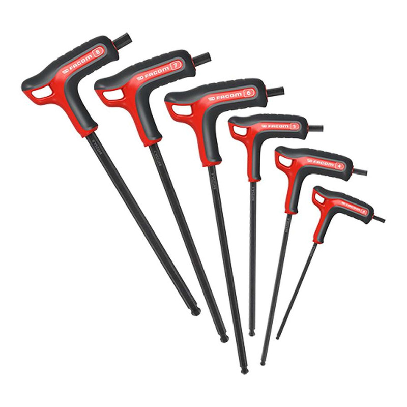 Jeu de 6 clés hexagonales BTR avec poignées Facom