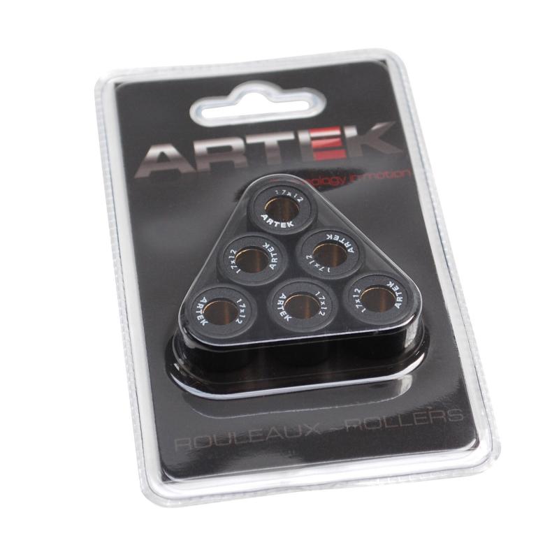 Jeu de 6 galets Artek k1 17x12 pour Katana1997>1999/scarabeo/sr di-tec