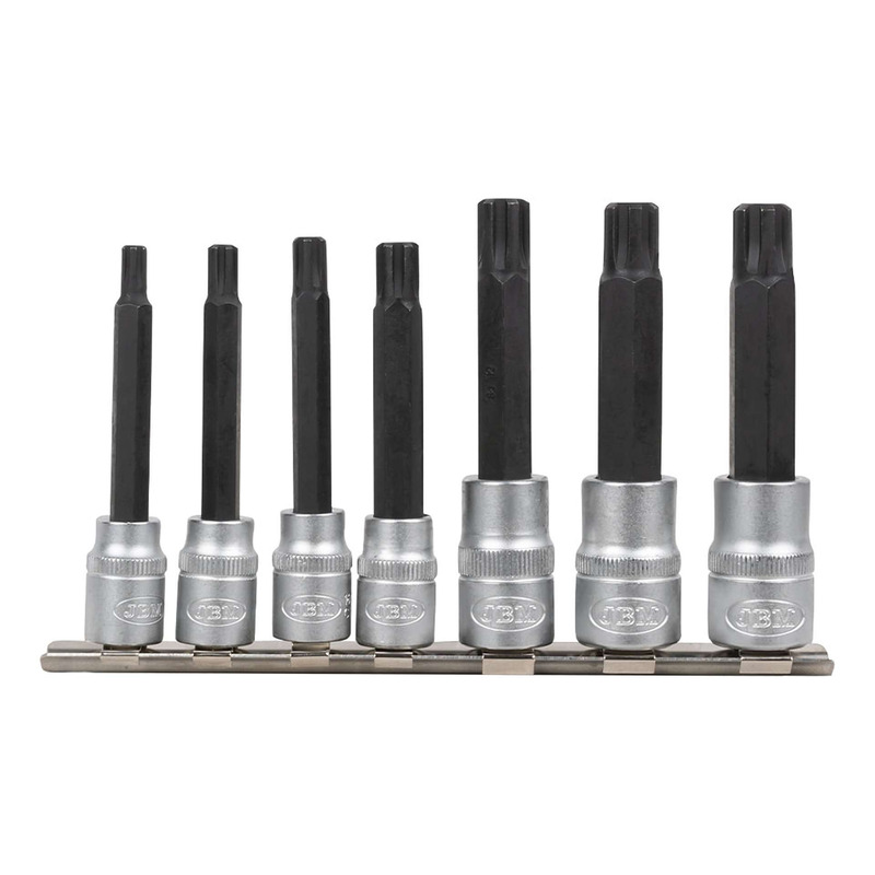 Jeu de 7 embouts JBM ribe avec douilles 1/2" et 3/8"