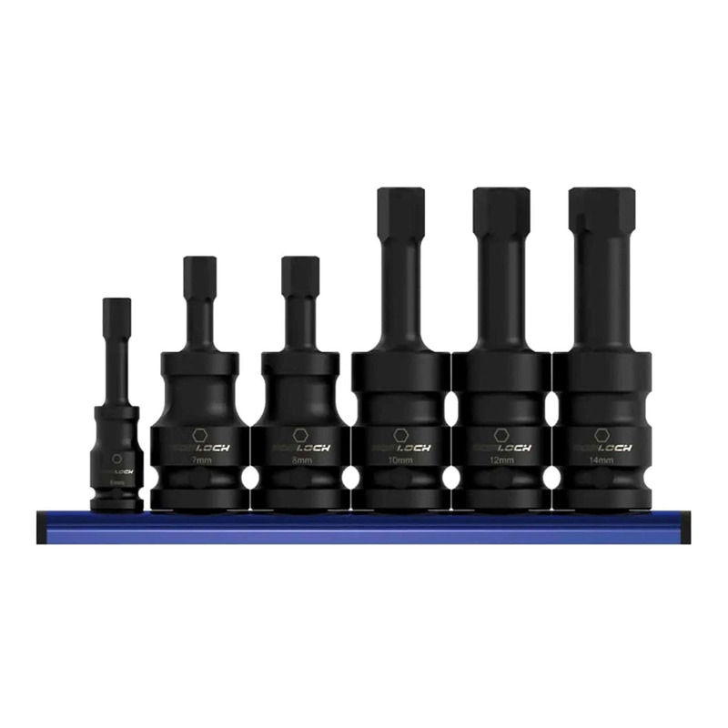 Jeu de douilles Ã  choc hexagonale SVB 6 piÃ¨ces