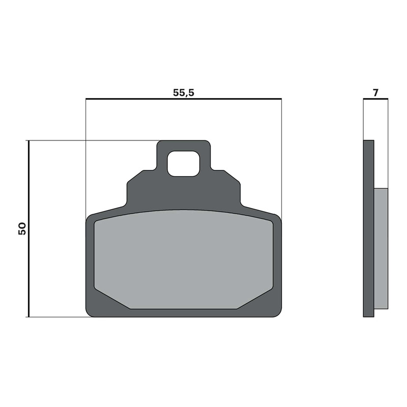 Jeu de plaquettes de frein organique Malossi - Vespa GTS 310 2025-