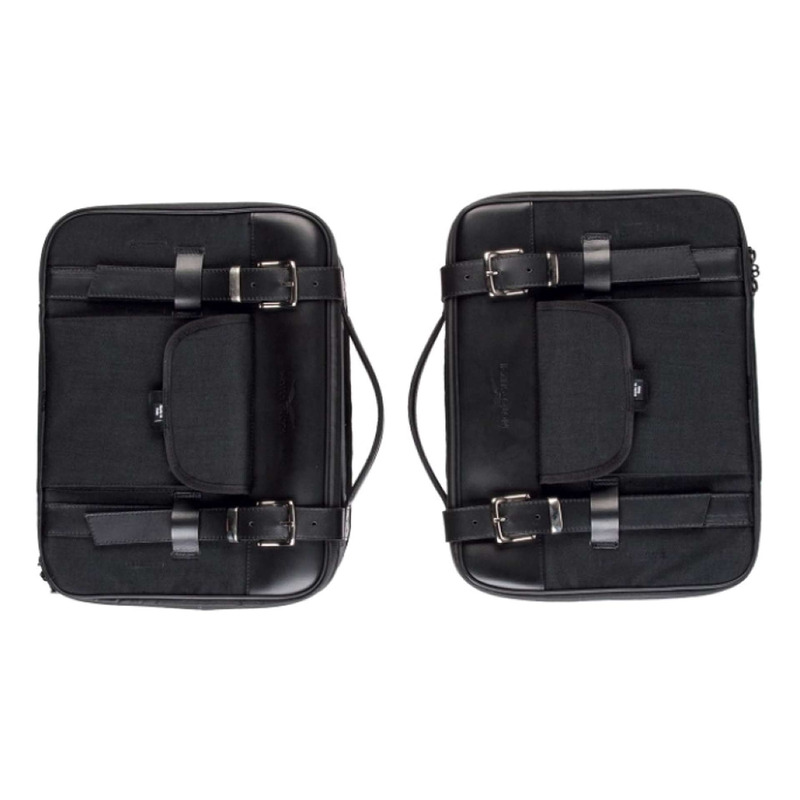 Jeu de sacoches latéral en cordura noir d'origine 2S000731 Moto Guzzi V7 850 2021-24