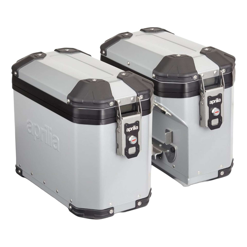Jeu de valises latéral en aluminium d'origine 2S001855 Aprilia Tuareg