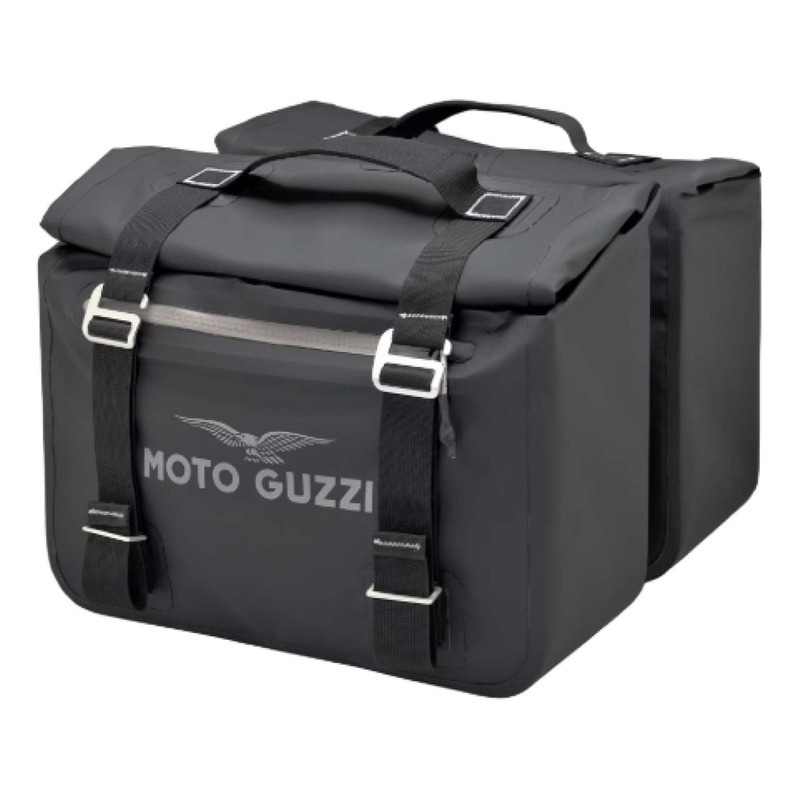 Jeu de valises latéral souple noir d'origine 2S002367 Moto Guzzi V7 850 2025-