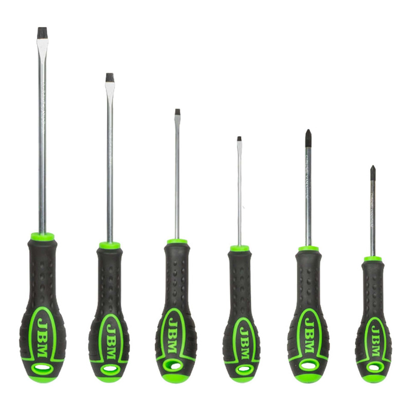 Jeu tournevis JBM cruciforme + plats â   6 piÃ¨ces