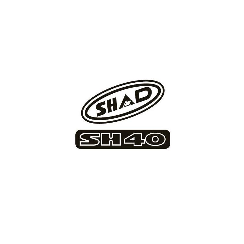 Kit autocollant Shad pour top case SH40 rouge